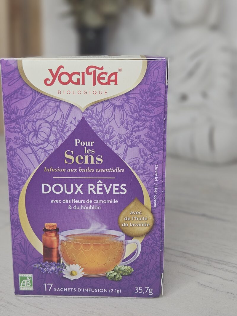 Tisane Yogi Tea pour les sens - DOUX REVES-  Boite de 17 sachets