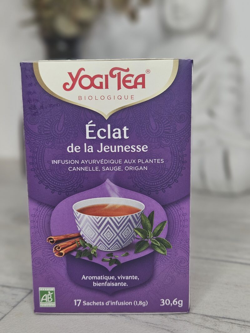 Tisane Yogi Tea - ECLAT DE LA JEUNESSE -  Boite de 17 sachets