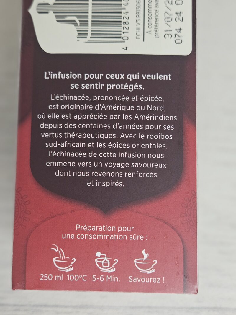 Tisane Yogi Tea Echinacée -  Boite de 17 sachets – Image 2