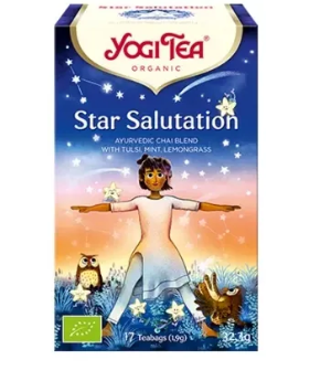 Tisane Yogi Tea Salutations aux étoiles - Boite de 17 sachets
