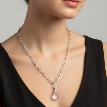Collier de Quartz rose Bouddha
