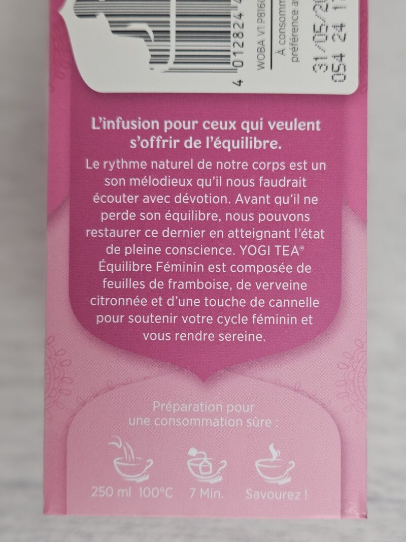 Tisane Yogi Tea - EQUILIBRE FEMININ-  Boite de 17 sachets – Image 3