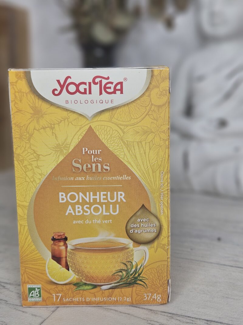 Tisane Yogi Tea pour les sens - BONHEUR ABSOLU-  Boite de 17 sachets