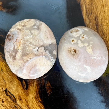 Galet en Agate fleur