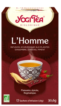 Tisane Yogi Tea L'homme -  Boite de 17 sachets