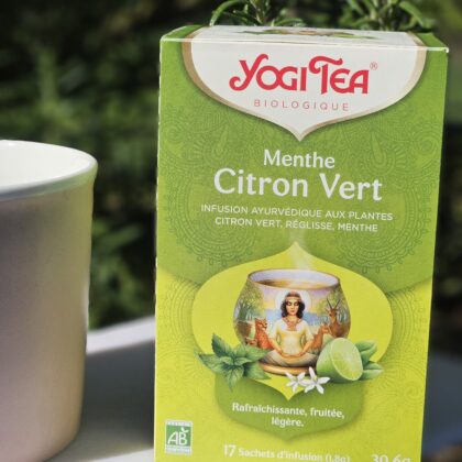 Tisane Yogi Tea Menthe Citron Vert - Boite de 17 sachets