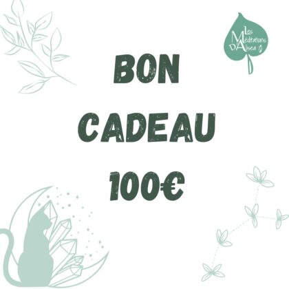 Bon cadeau d'une valeur de 100€ Soin/boutique