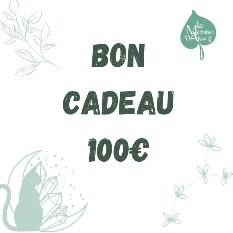 Bon cadeau d'une valeur de 100€ Soin/boutique