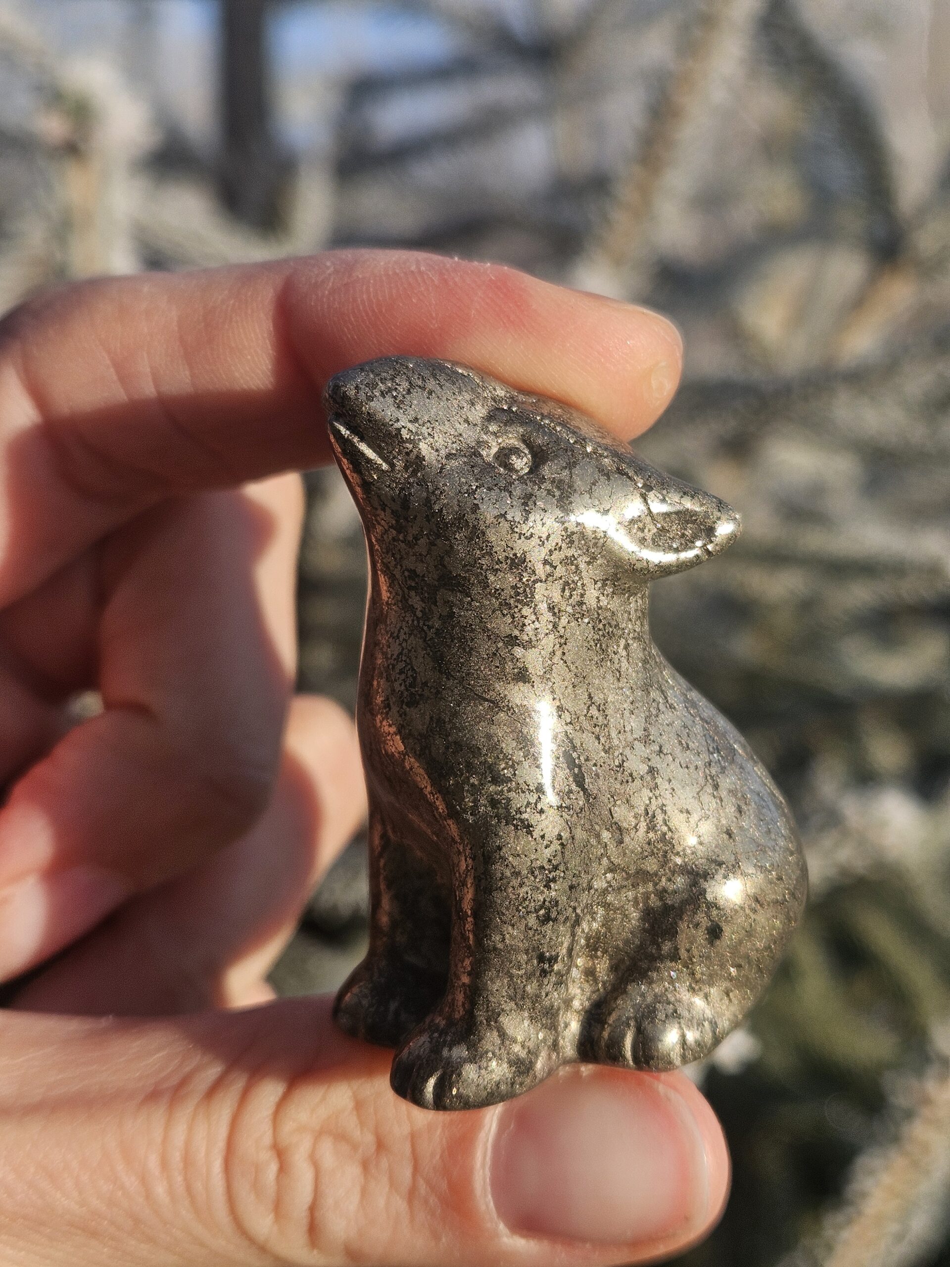 Personnage Loup en Pyrite