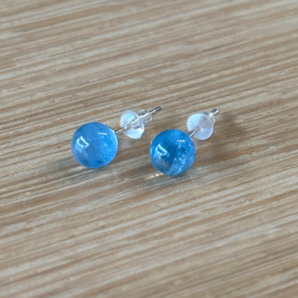 Boucles d'Oreilles en Aigue Marine