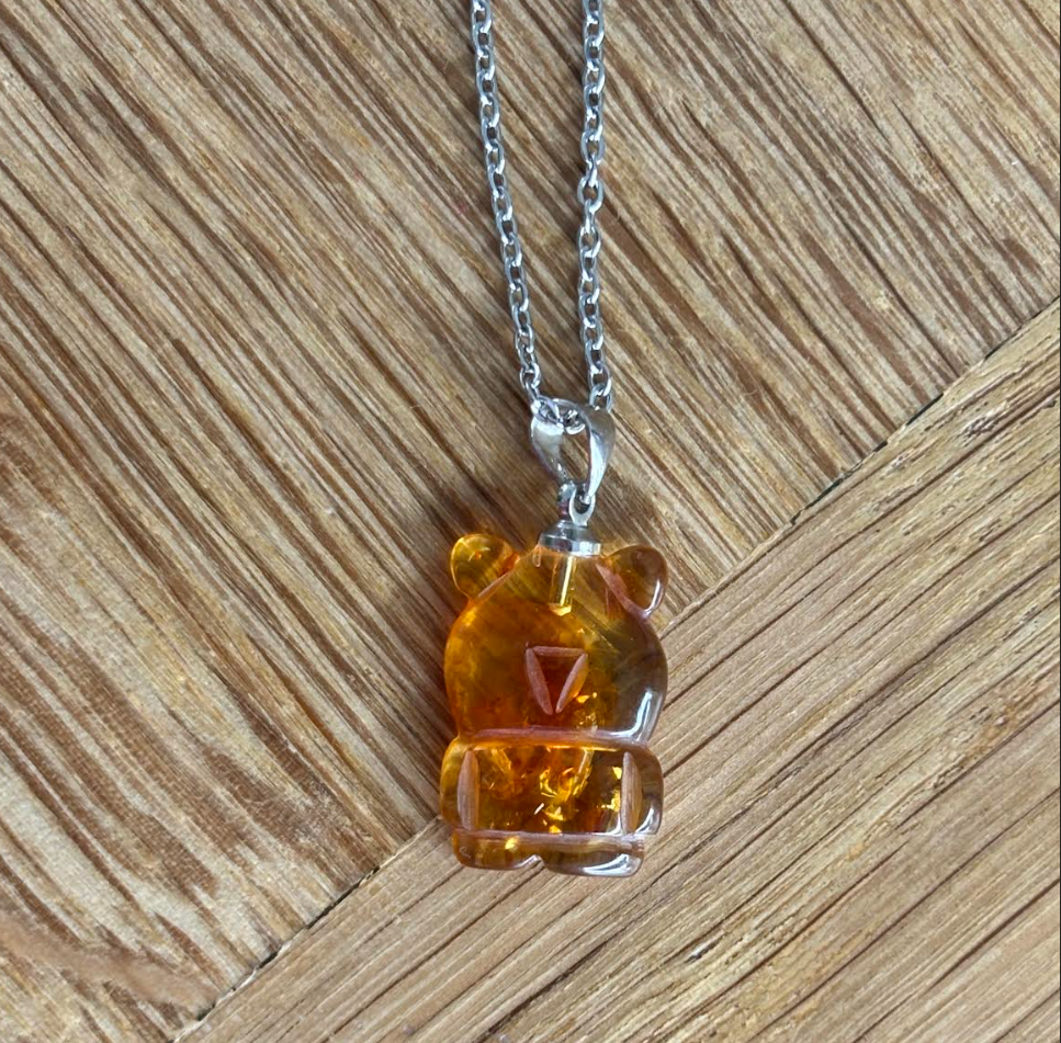 Collier en Ambre Ourson