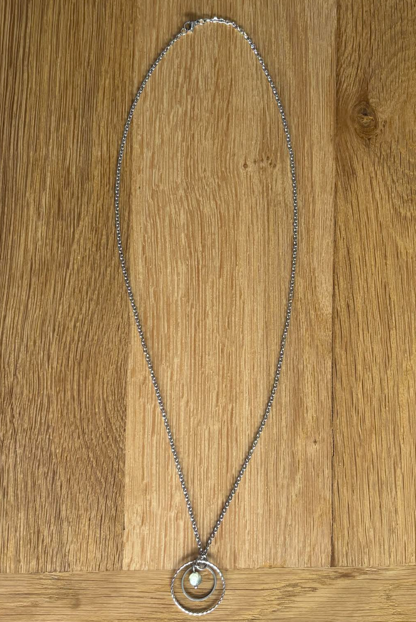 Collier en Mica vert – Image 2