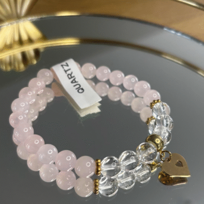 Bracelet en Quartz Rose