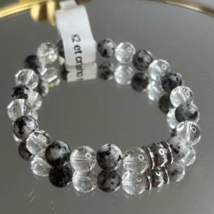 Bracelet en K2 et Cristal de roche