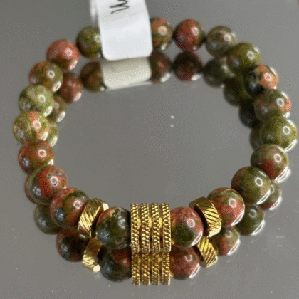 Bracelet en Unakite